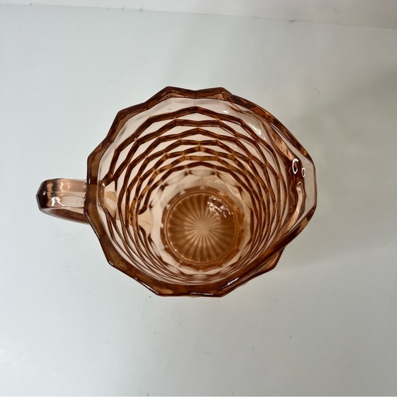 Vintage Pink Depression Glass Pitcher - Picture 2 of 5